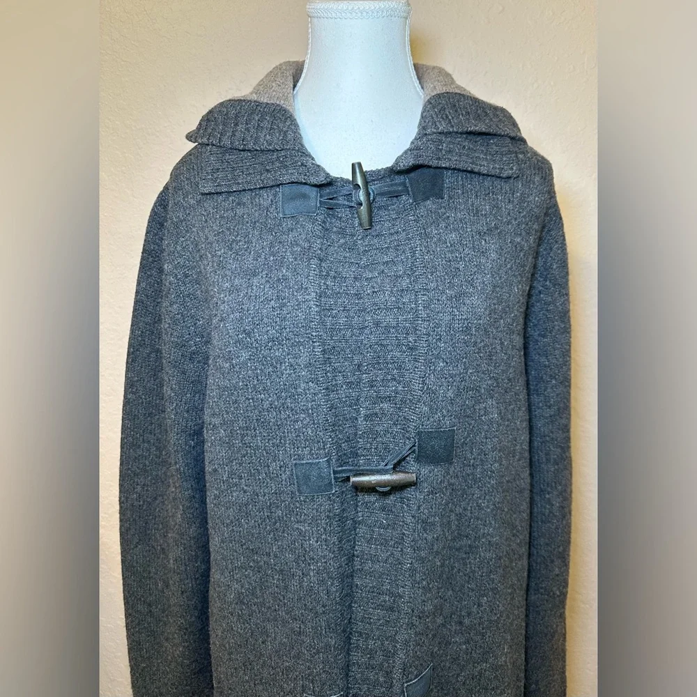 Fishermen Out of Ireland wool sweater grey gray longline chunky knit heavy thick